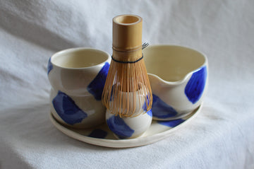 Matcha Set (Indigo Strokes)
