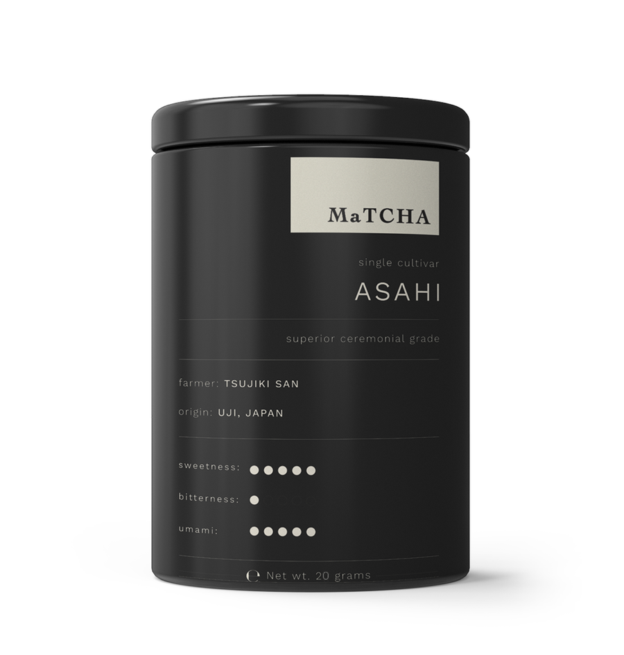 ASAHI MATCHA. Single Cultivar. Smooth and Delicate.